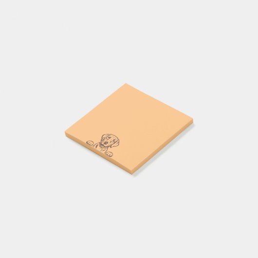 3-inch x3-inch Chocolade Lab Post-it Notes (Schuin)