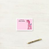 3-inch x4-inch POST-IT OPMERKT PINK GIRAFFE CUSTOM Post-it® Notes (Op bureau)