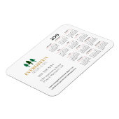 3-inch x 4-inch Visitekaartje 2019 jaarrooster Magneet (Linkerzijde)