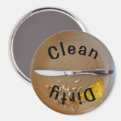 3-inch zwarte wasmachine met ronde reiniging/vuil  magneet (Voorkant / Achterkant)