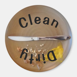 3-inch zwarte wasmachine met ronde reiniging/vuil  magneet