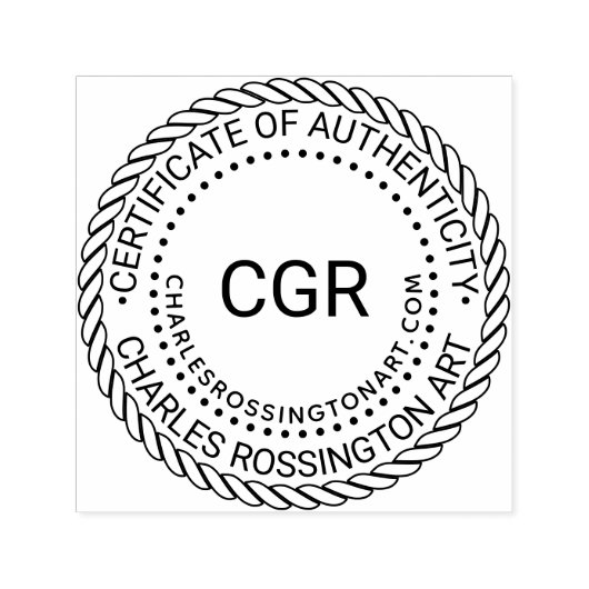 3 Init "Certificaat van echtheid" #5 Naam URL Zelfinktende Stempel (Design)