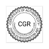 3 Initiaal Certificaat van Echtheid #6 Naam URL Zelfinktende Stempel (Design)