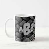 3 Initiaal Letter Monogram Old Banden Koffiemok (Links)