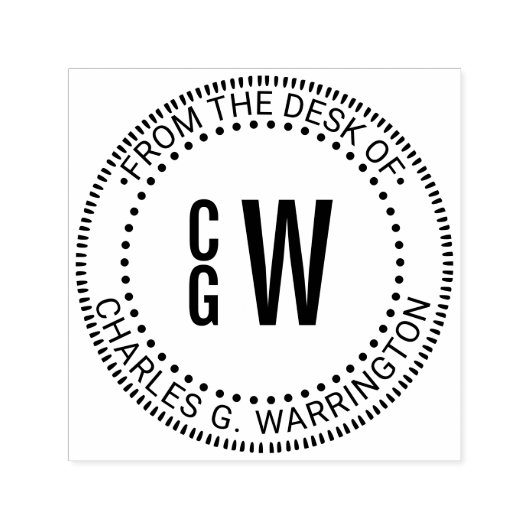 3 Initiaal Monogram Bx Van de afdeling Naam Zelfinktende Stempel (Design)