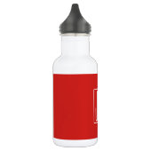 3 Initiaal Monogram | Rood & Wit (of doe-het-zelf  Waterfles (Links)