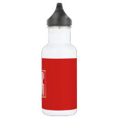 3 Initiaal Monogram | Rood & Wit (of doe-het-zelf  Waterfles (Rechts)