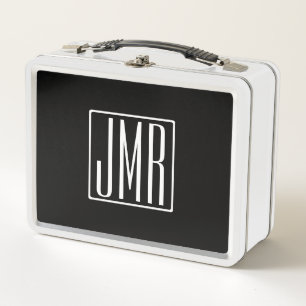 3 Initiaal Monogram Zwart & Wit (of doe-het-zelf