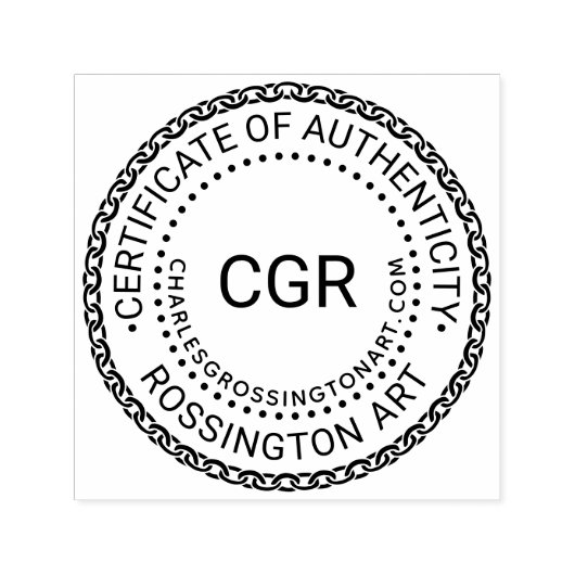 3 Initial Certificate of Authenticity #8 Name URL Zelfinktende Stempel (Design)