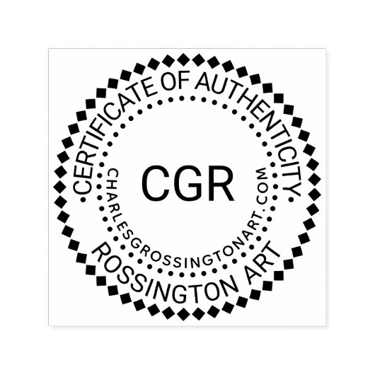 3 Initial Certificate of Authenticity Name URL #6 Zelfinktende Stempel (Design)