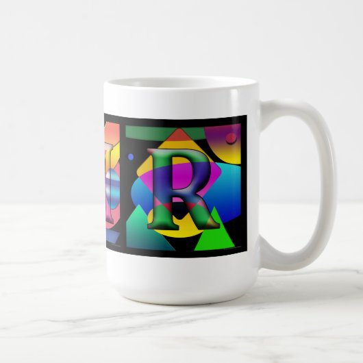 3 Initialen Mok (Rechts)