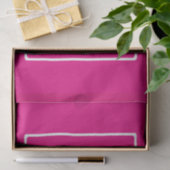3 Initialen Monogram | Wit op warmroze Tissuepapier (Geschenk)