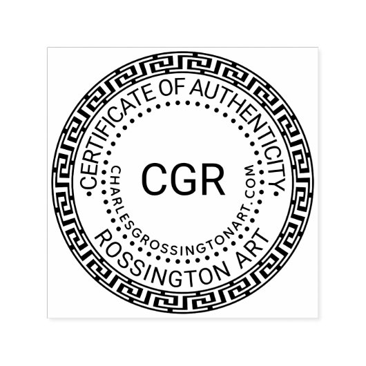 3 Initieel certificaat van echtheid Naam URL #4 Zelfinktende Stempel (Design)