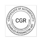 3 Initiële “Certificaat van Echtheid” Naam URL Zelfinktende Stempel (Design)