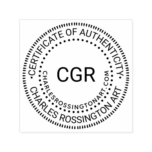 3 Initiële “Certificaat van Echtheid” Naam URL Zelfinktende Stempel (Design)