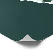 3 Insect Monarch Butterflies Oranje & Groen Poster (Hoek)