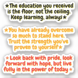 3 Inspirational Quotes for Graduates | Positive Sticker