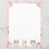 3 Is voorzien van papier voor roze marmer (Voorkant)