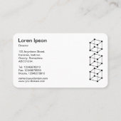 3 isometrische blokjes - wit op grijs visitekaartje (Achterkant)