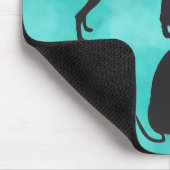 3 Italiaanse windhonden Muismat (Hoek)