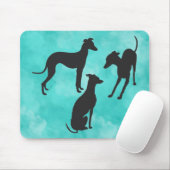 3 Italiaanse windhonden Muismat (Met muis)