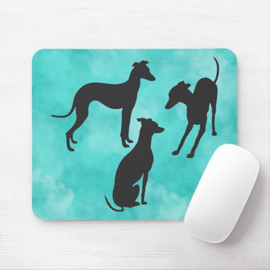 3 Italiaanse windhonden Muismat (Met muis)