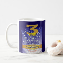3 Jaar CUSTOM Herstel Jubileum Vet Numeriek Koffiemok