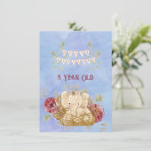 3 jaar Happy Birthday Elephant Baby Boy (Staand voorkant)