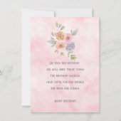 3 jaar Happy Birthday Elephant Baby Girl (Achterkant)