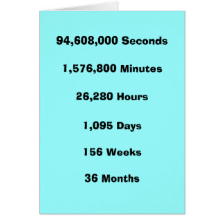 3 jaar, op welke manier dan ook