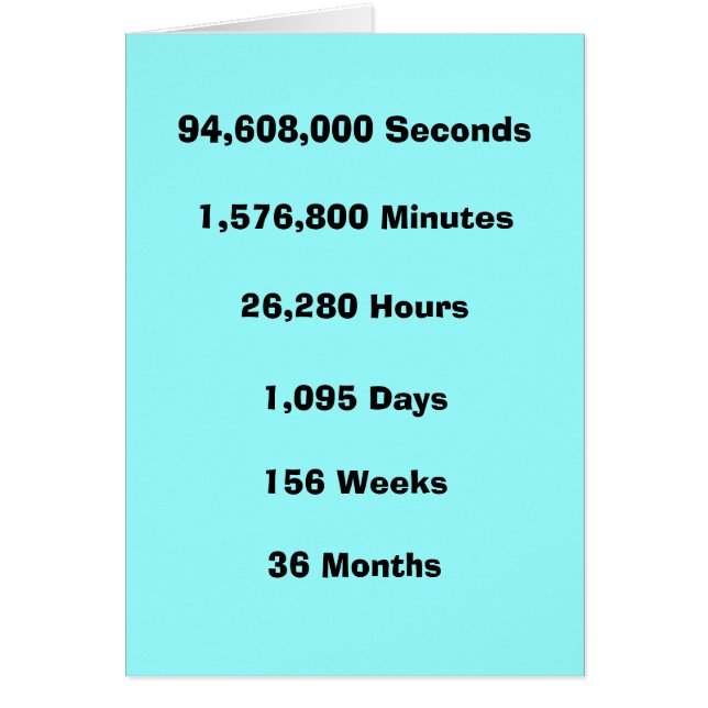 3 jaar, op welke manier dan ook (Voorkant)