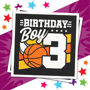 3 Jaar Oud Basketbal Party Thema 3e Verjaardag Jon Servet