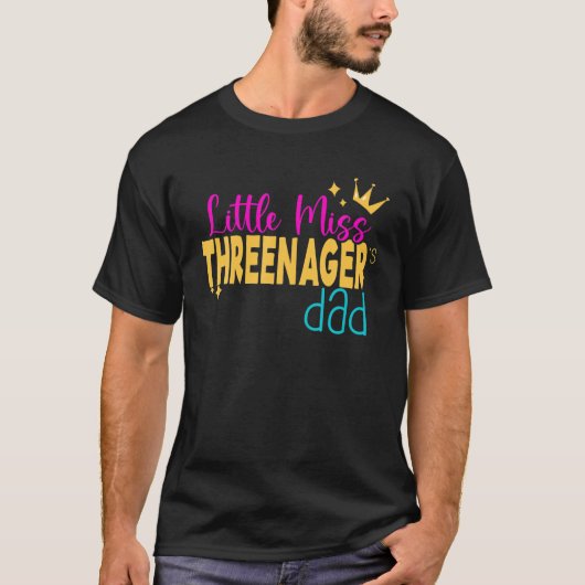3 jaar oud feest, vader van de verjaardag Pr T-shirt (Voorkant)