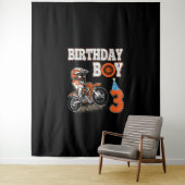 3 jaar oud Kind - vogeljongen - Dirt Bike - motor Wandkleed (In situ)