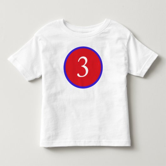 3 jaar oud! kinder shirts (Voorkant)