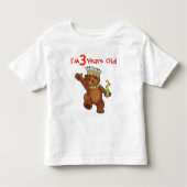 3 jaar oud koninklijk Beer Kinder Shirts (Voorkant)