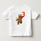 3 jaar oud koninklijk Beer Kinder Shirts (Achterkant)