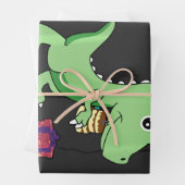 3 Jaar Oud Verjaardagsjongen Dinosaurus Drie Rex K Inpakpapier Vel (In situ)