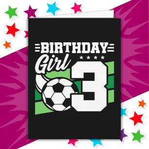 3 Jaar Oud Voetbal Football Party 3e Verjaardag Me Kaart