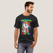 3 jaar oude 3e verjaardag Unicorn Girl Fabulous Si T-shirt (Voorkant volledig)