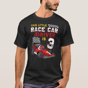 3 jaar oude Formule Race Auto 3e Verjaardag 1 T-shirt