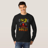 3 jaar oude formule race auto 3e verjaardag t-shirt (Voorkant volledig)