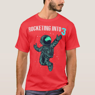 3 jaar oude geboorte jongen geeft astronaut 3e geb t-shirt