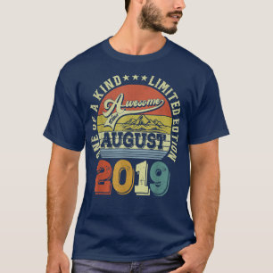 3 jaar oude geschenken Geweldige sinds augustus 20 T-shirt