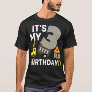 3 jaar oude jongen Het is mijn 3e verjaardag bouw T-shirt