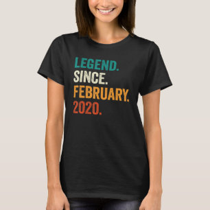 3 jaar oude legenda sinds februari 2020 3e geboort t-shirt