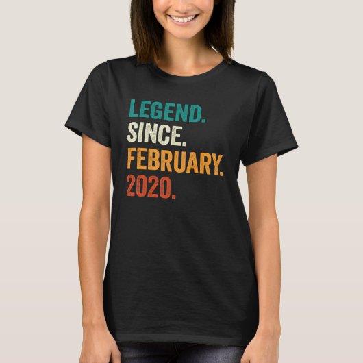 3 jaar oude legenda sinds februari 2020 3e geboort t-shirt (Voorkant)