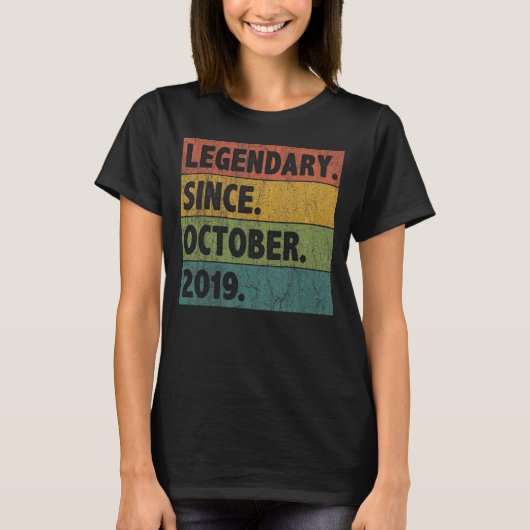 3 jaar oude legering sinds 3 oktober 2019 t-shirt (Voorkant)