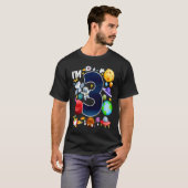 3 jaar oude planeten Astronaut Birthday Space 3rd  T-shirt (Voorkant volledig)