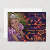 3 jaar oude prinses Birthday-uitnodigingen Kaart (Voorkant / Achterkant)